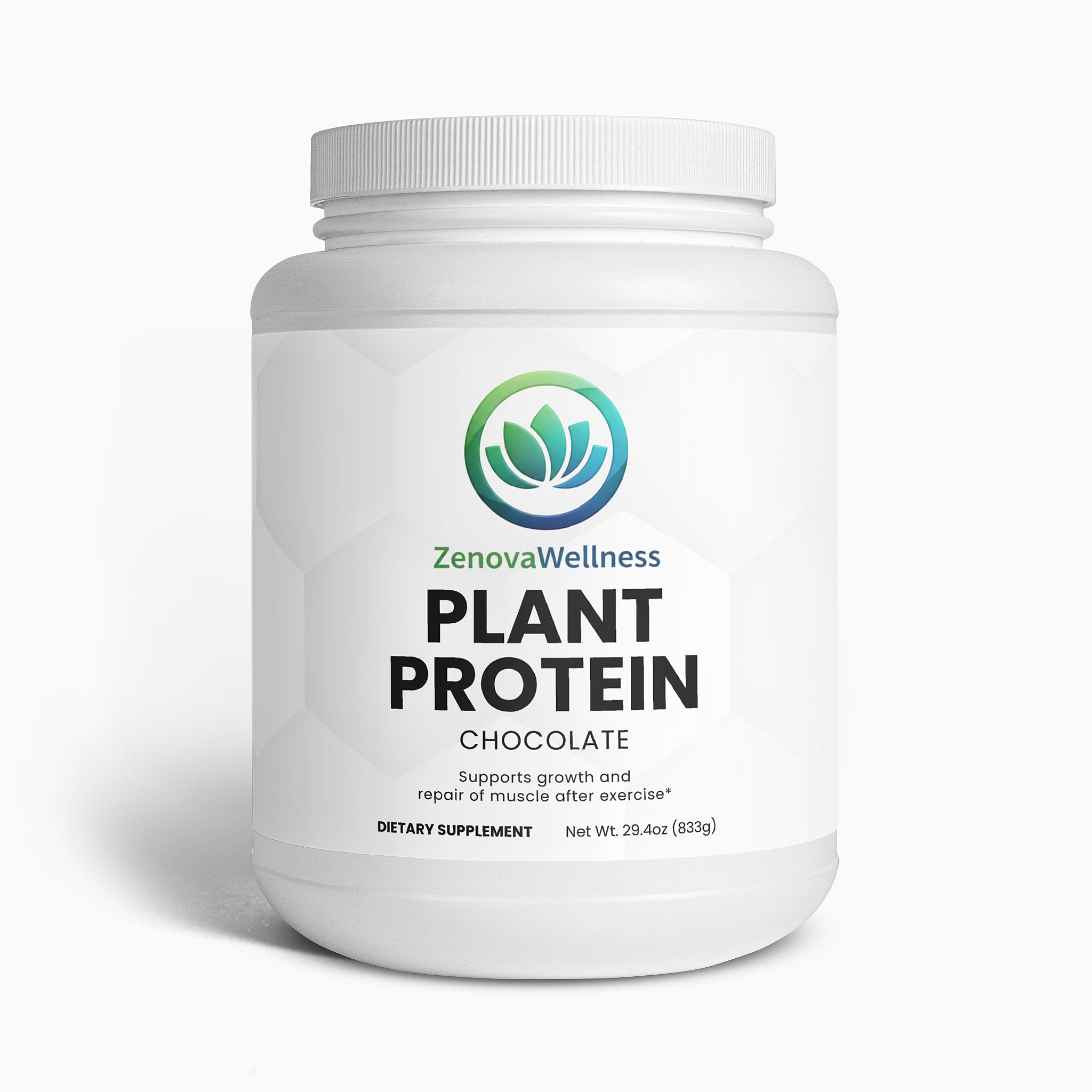 Zenova Wellness Chocolate Plant Protein Powder – Dairy-Free & Gluten-Free
