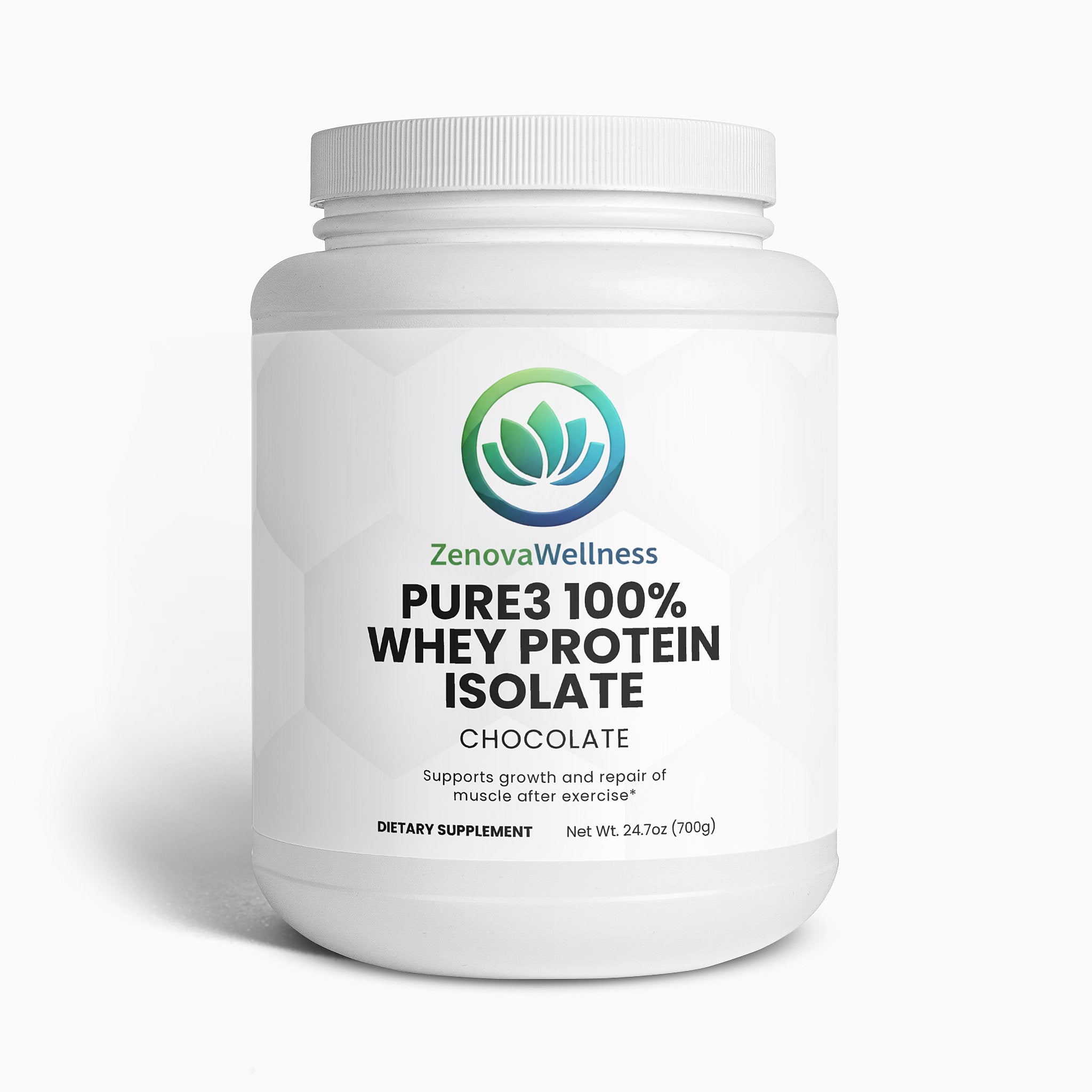 Zenova Wellness Chocolate Whey Protein Isolate – Stevia Sweetened