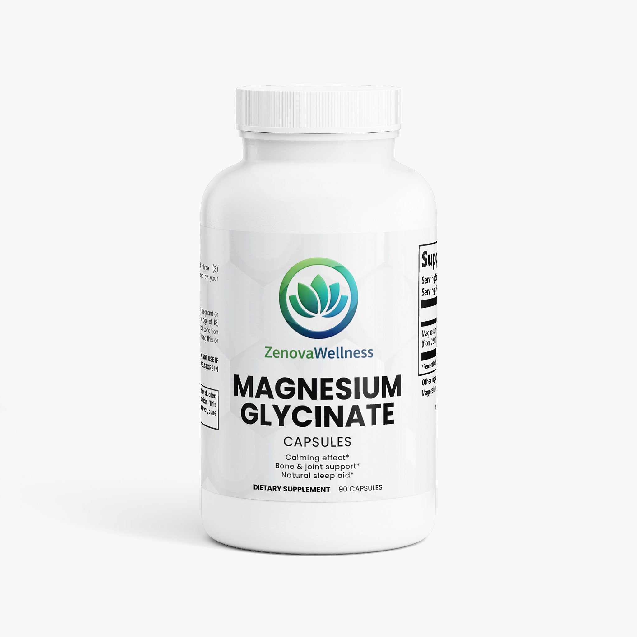 Zenova Wellness Magnesium Glycinate Capsules – High-Absorption Support