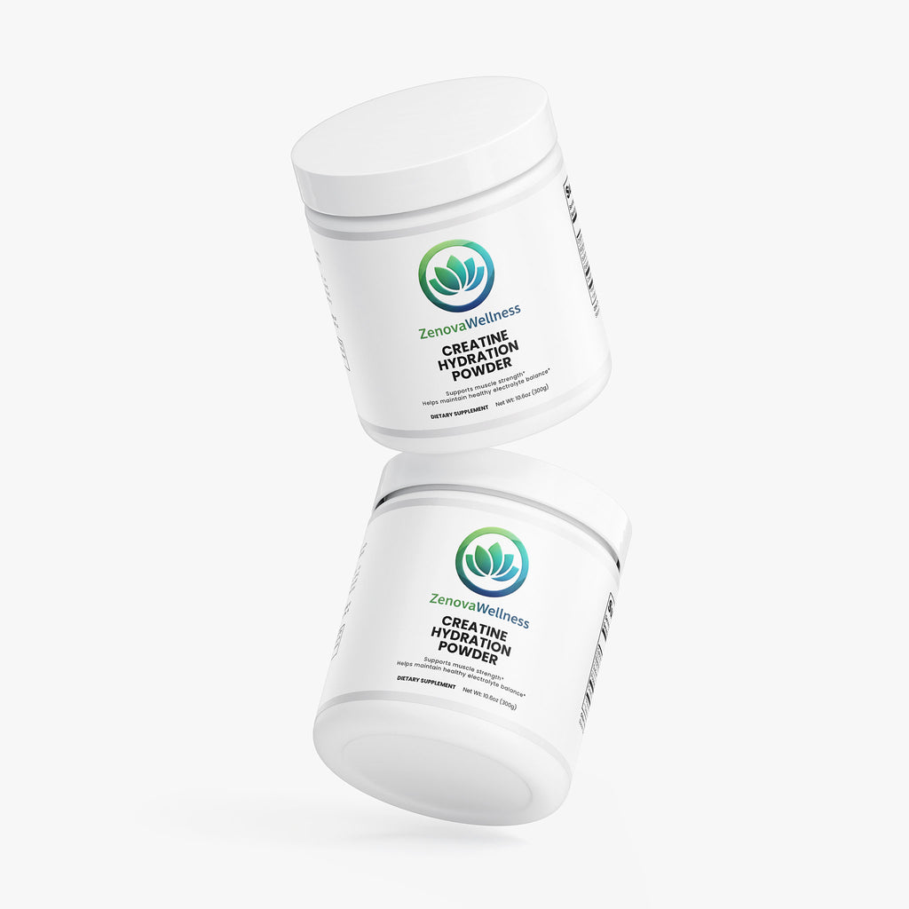 Zenova Wellness Creatine Hydration Powder – With Electrolytes, Daily Workout Support