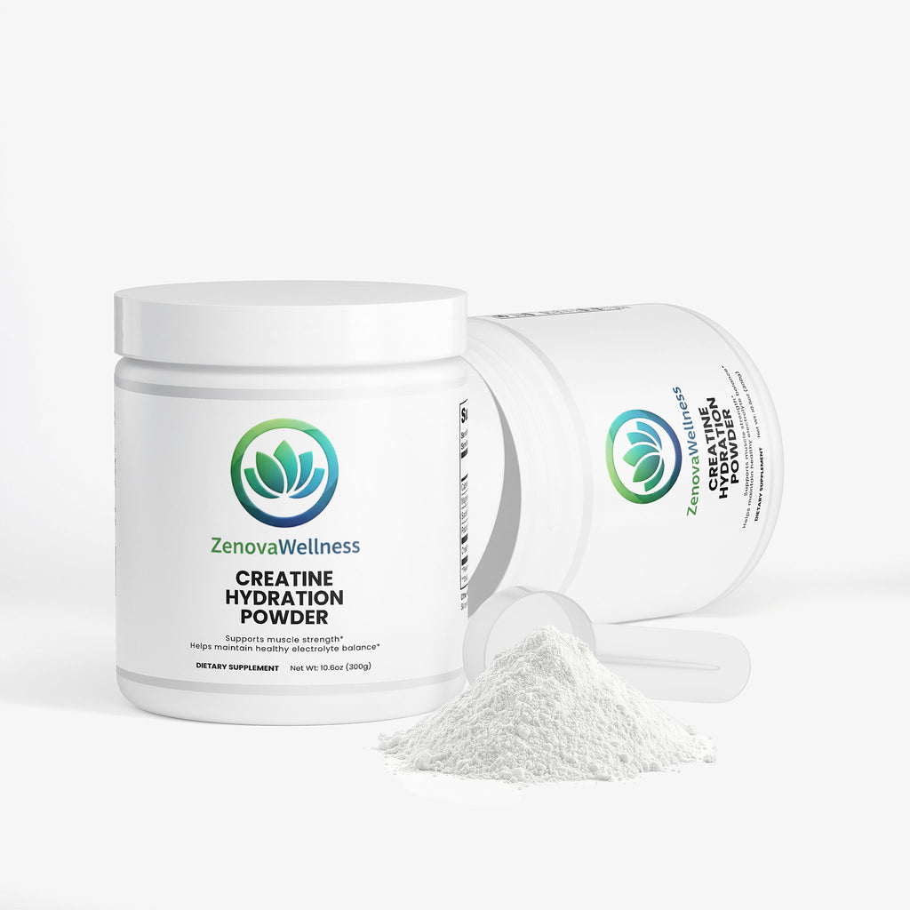 Zenova Wellness Creatine Hydration Powder – With Electrolytes, Daily Workout Support