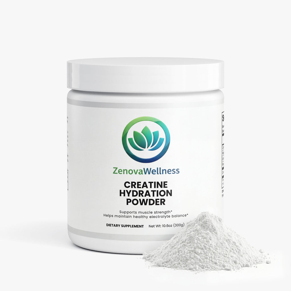 Zenova Wellness Creatine Hydration Powder – With Electrolytes, Daily Workout Support