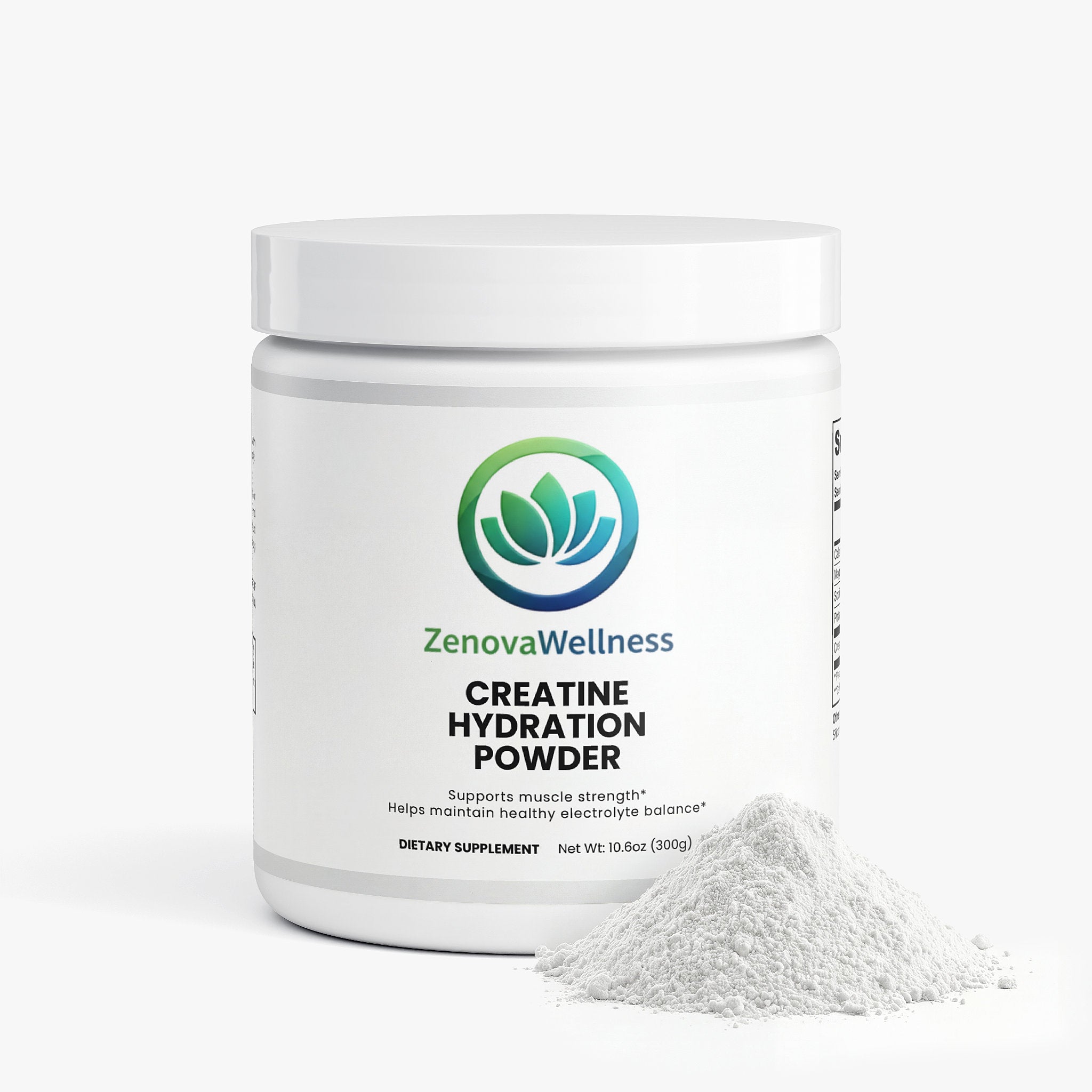 Zenova Wellness Creatine Hydration Powder – With Electrolytes, Daily Workout Support