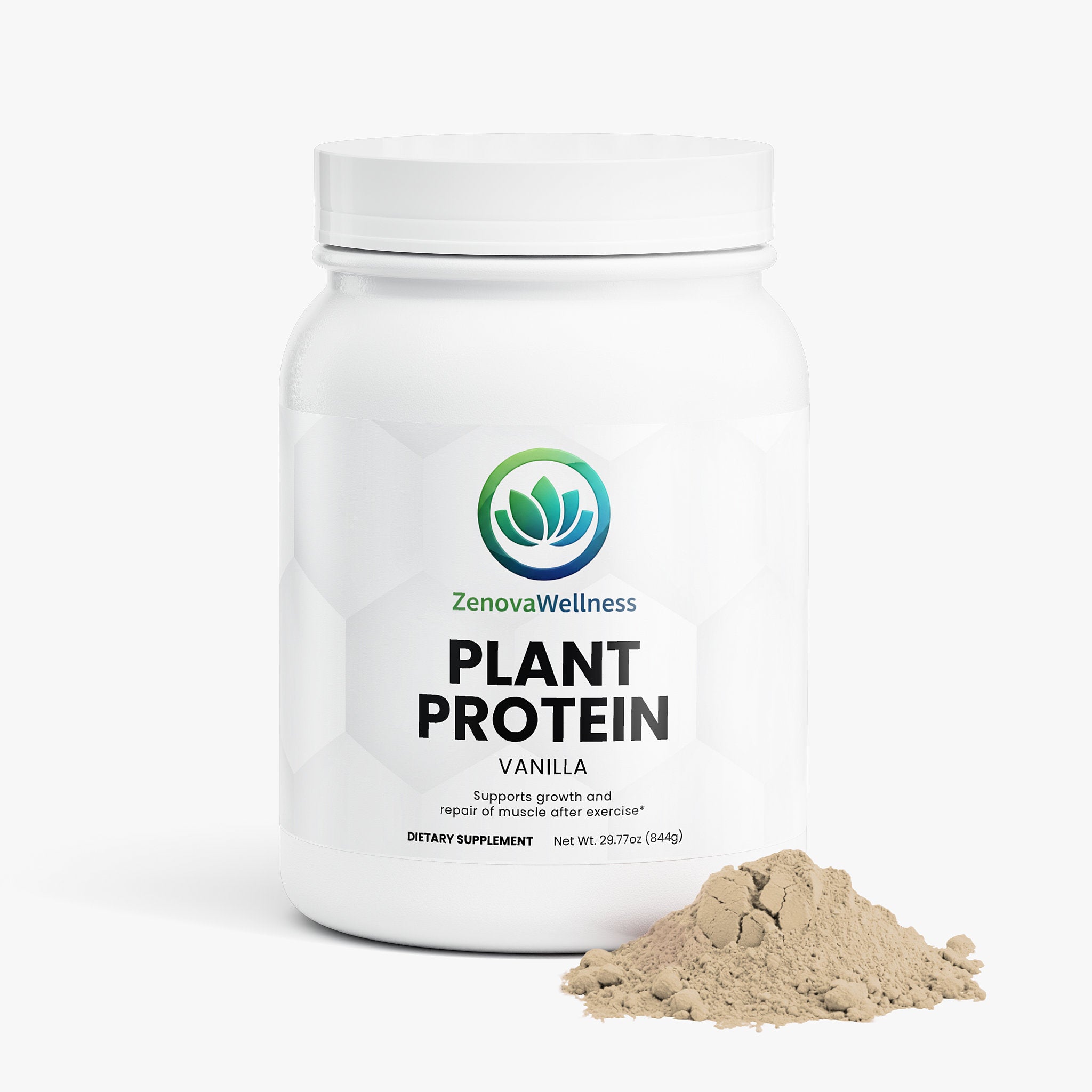 Zenova Wellness Vanilla Plant Protein Powder
