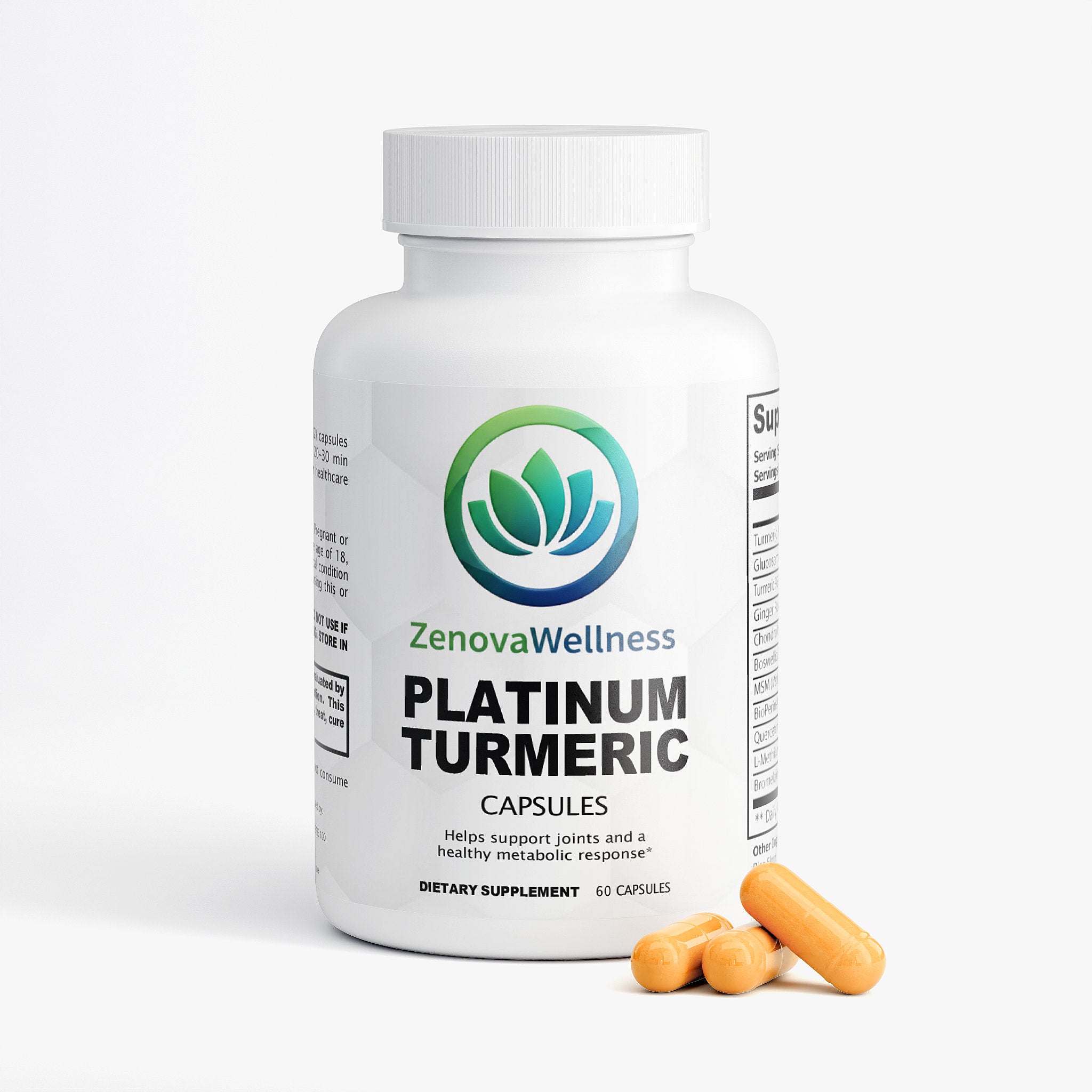 Zenova Wellness Turmeric & Joint Botanicals Capsules