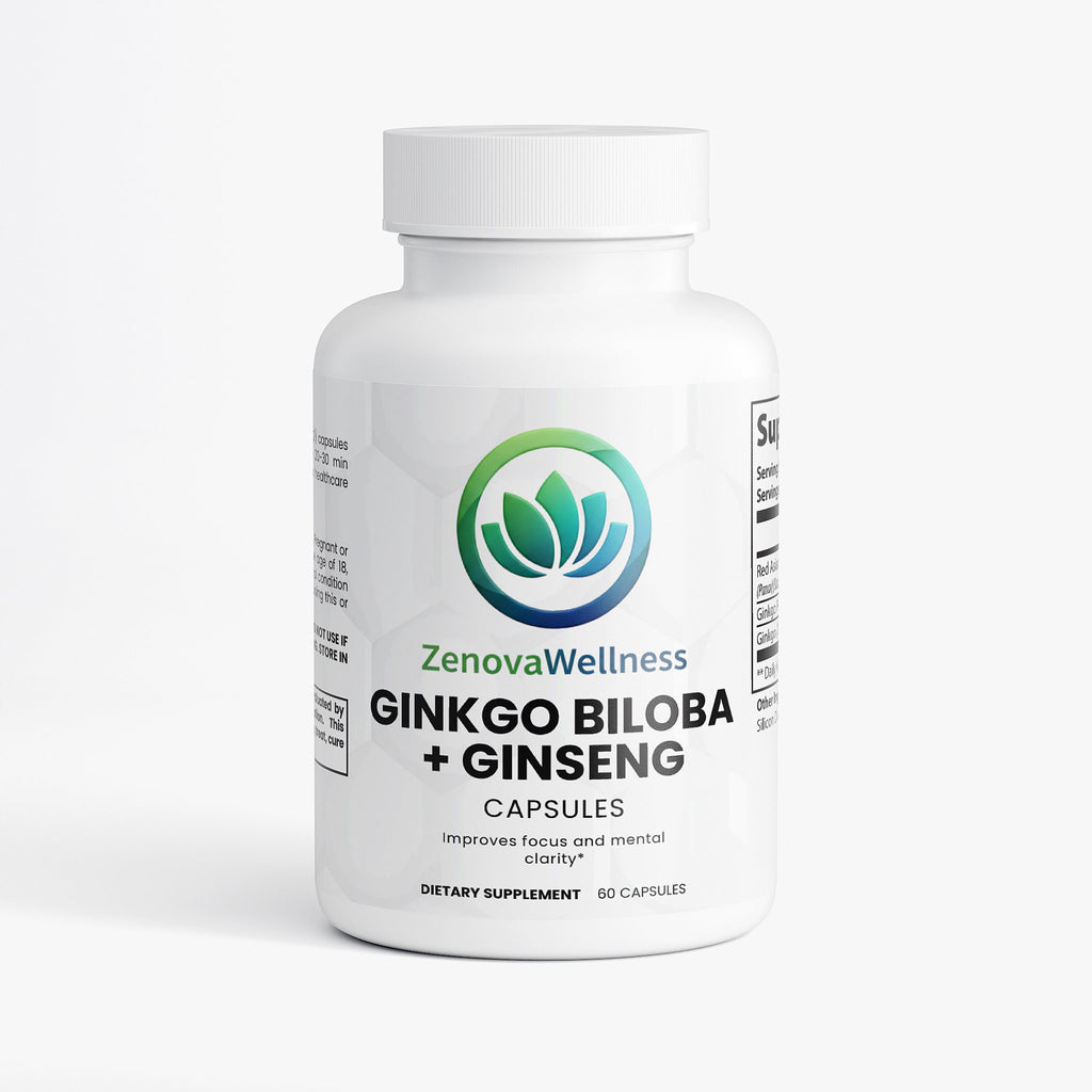 Zenova Wellness Ginkgo Biloba & Ginseng Capsules