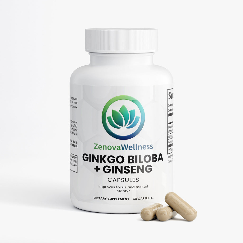 Zenova Wellness Ginkgo Biloba & Ginseng Capsules