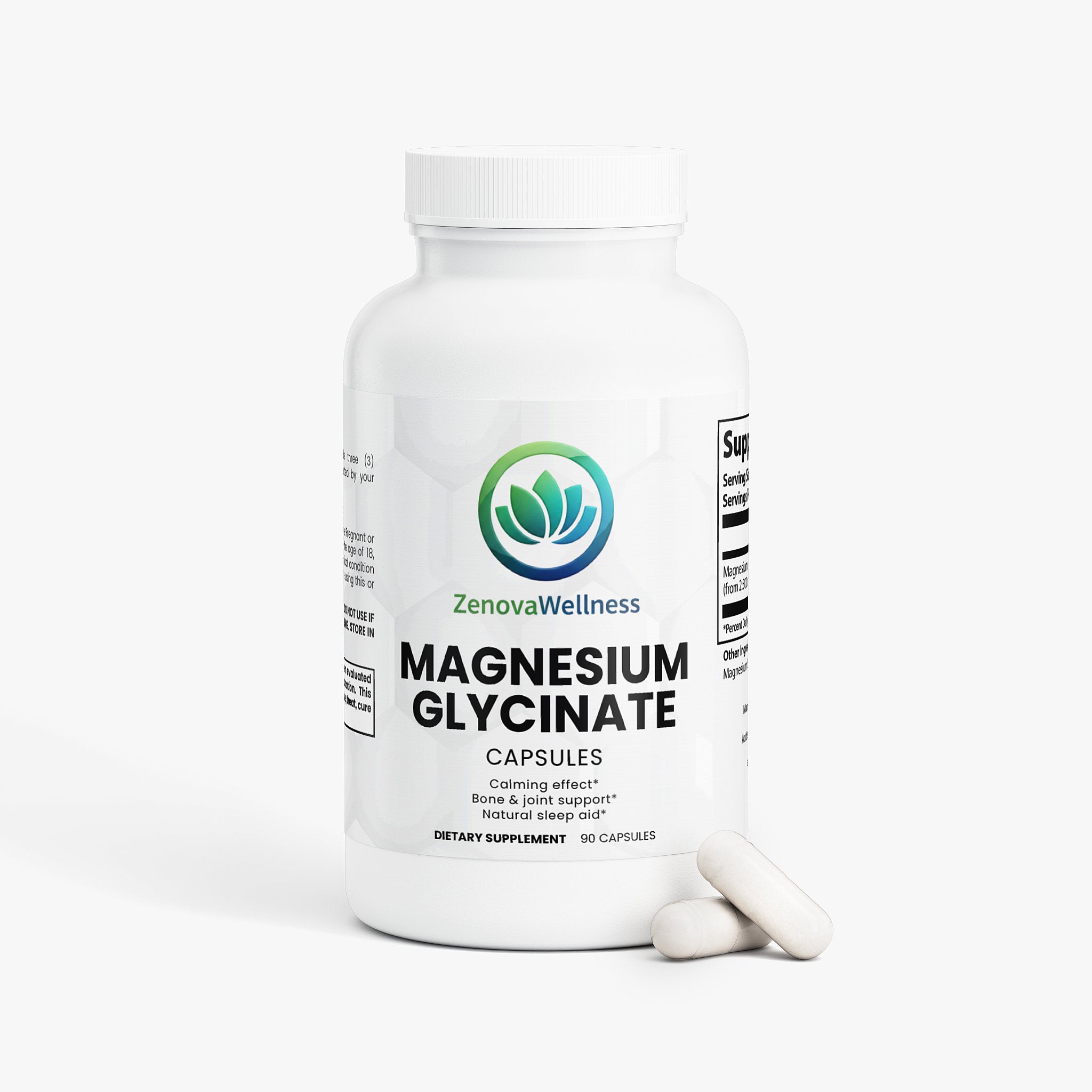 Zenova Wellness Magnesium Glycinate Capsules – High-Absorption Support