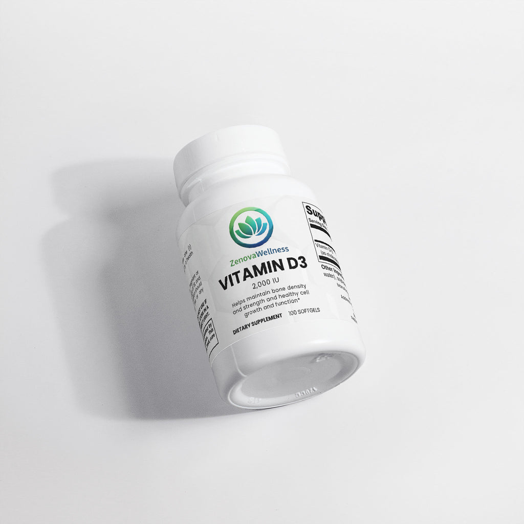 Zenova Wellness Vitamin D3 2,000 IU Softgels