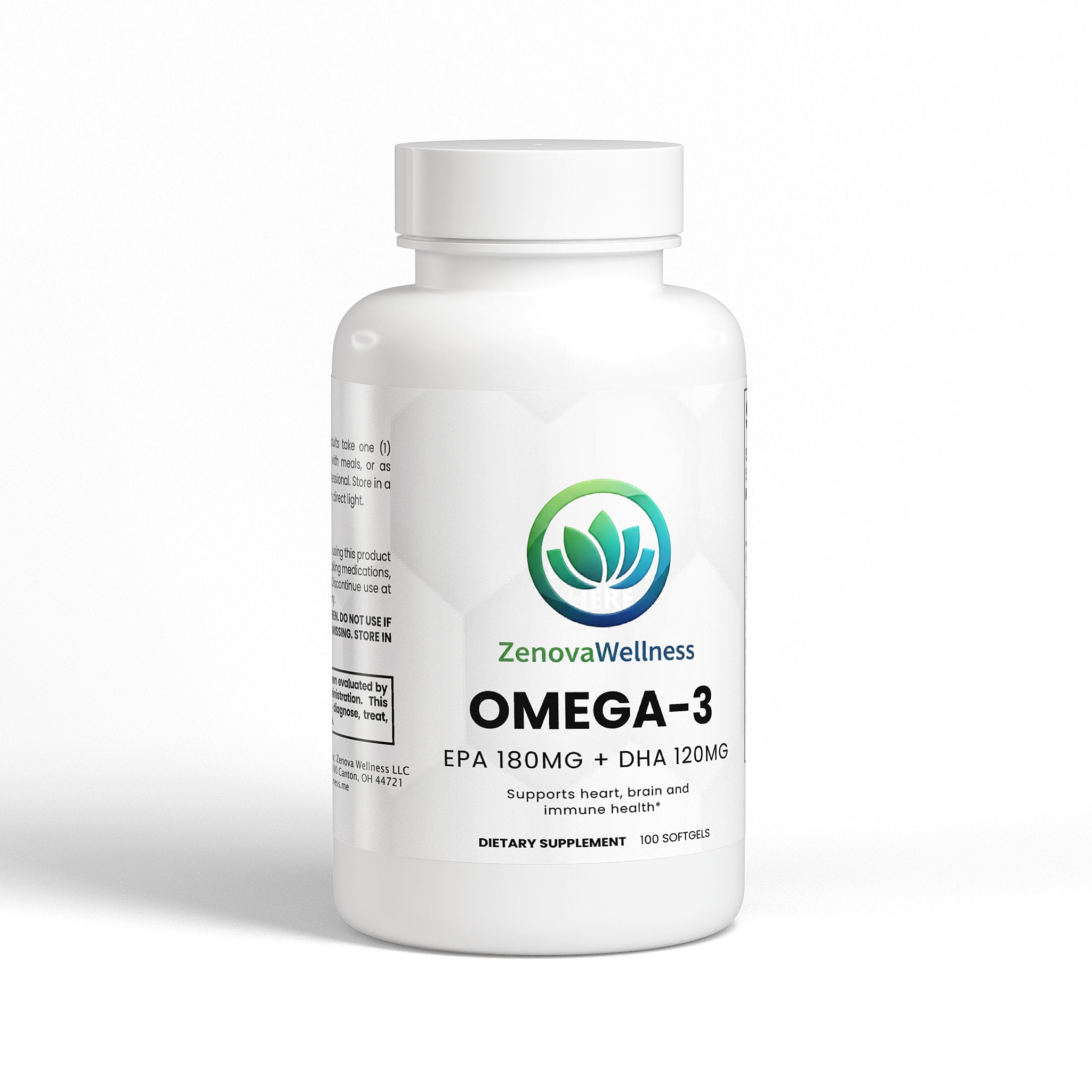 Zenova Wellness Omega-3 EPA + DHA Softgels
