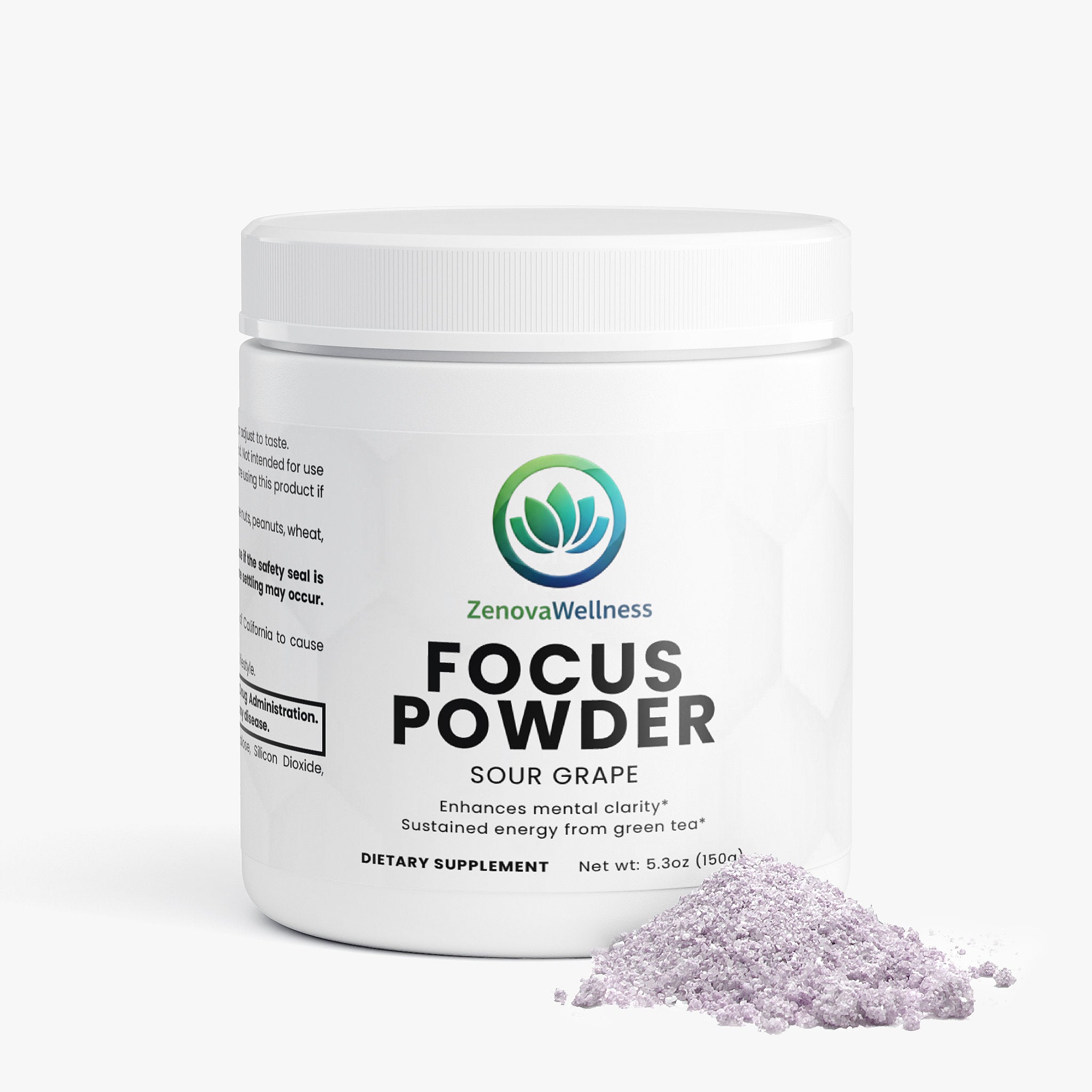 Zenova Wellness Focus Powder – Sour Grape