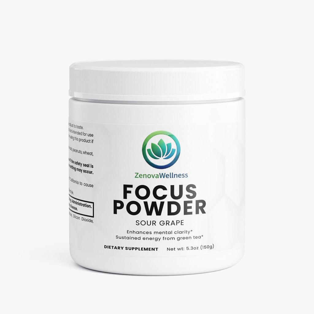 Zenova Wellness Focus Powder – Sour Grape
