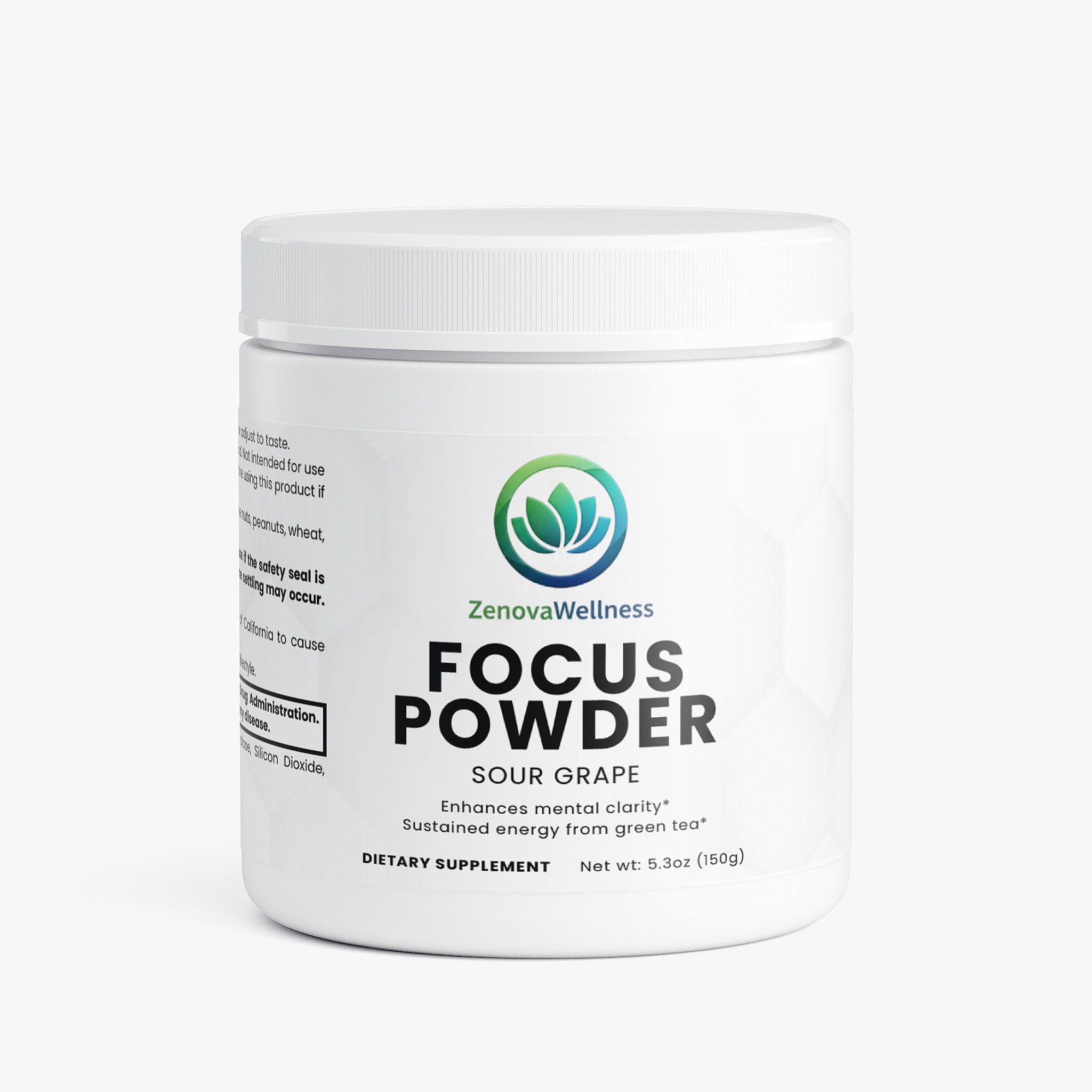 Zenova Wellness Focus Powder – Sour Grape