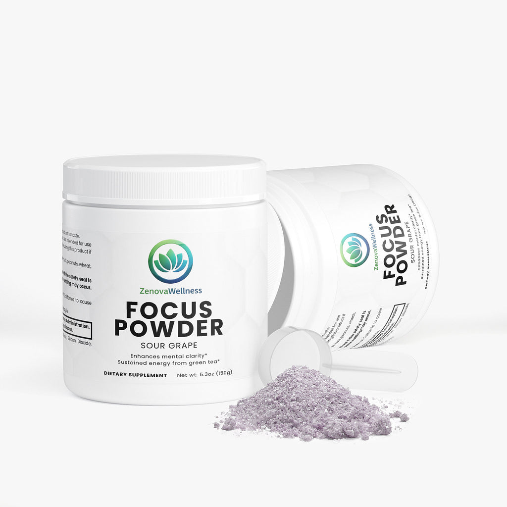 Zenova Wellness Focus Powder – Sour Grape