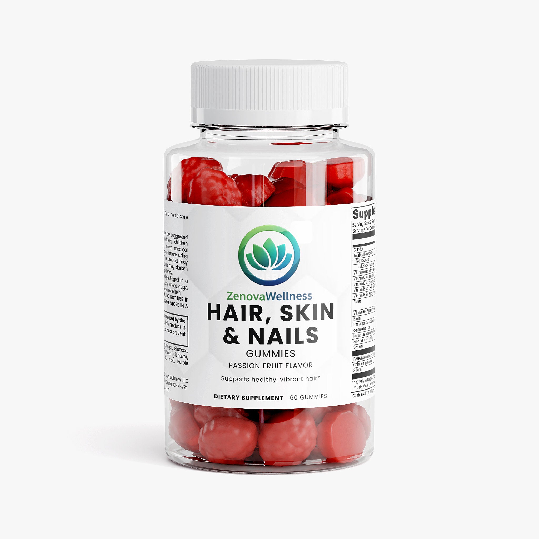 Zenova Wellness Hair, Skin & Nails Gummies