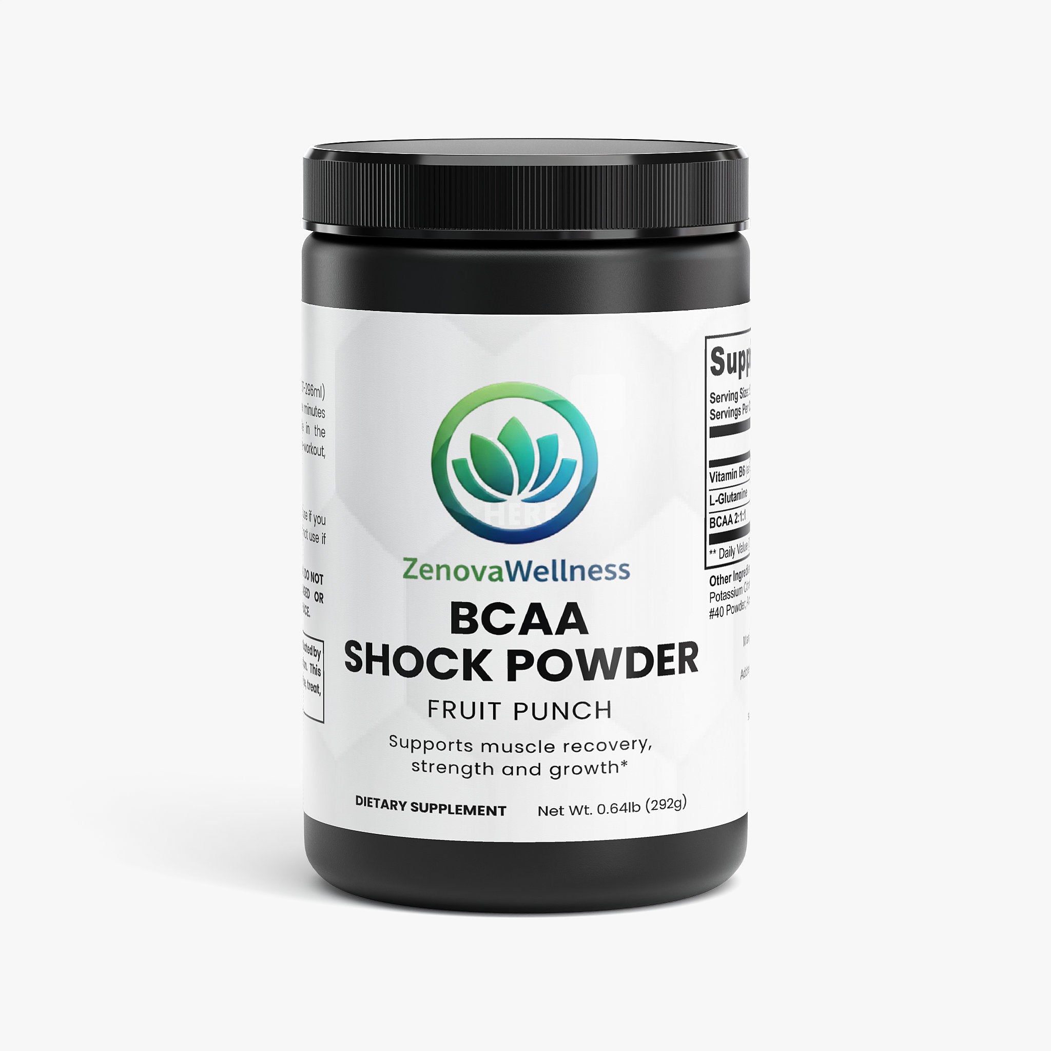 Zenova Wellness BCAA Shock Powder — Fruit Punch