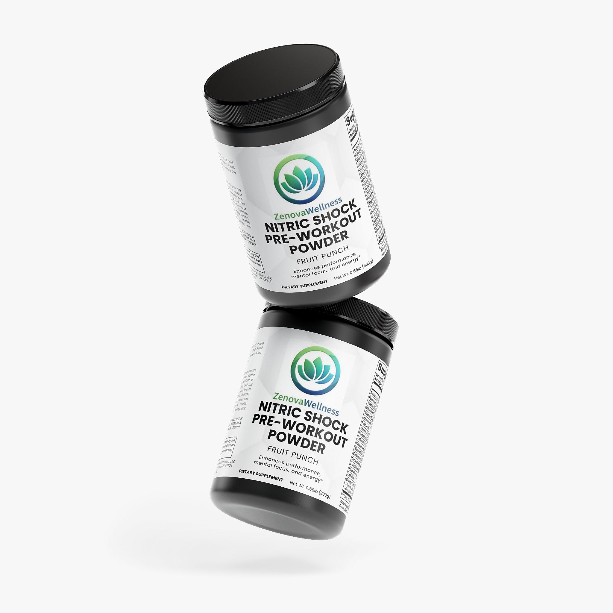 Zenova Wellness Nitric Shock Pre-Workout Powder – Fruit Punch