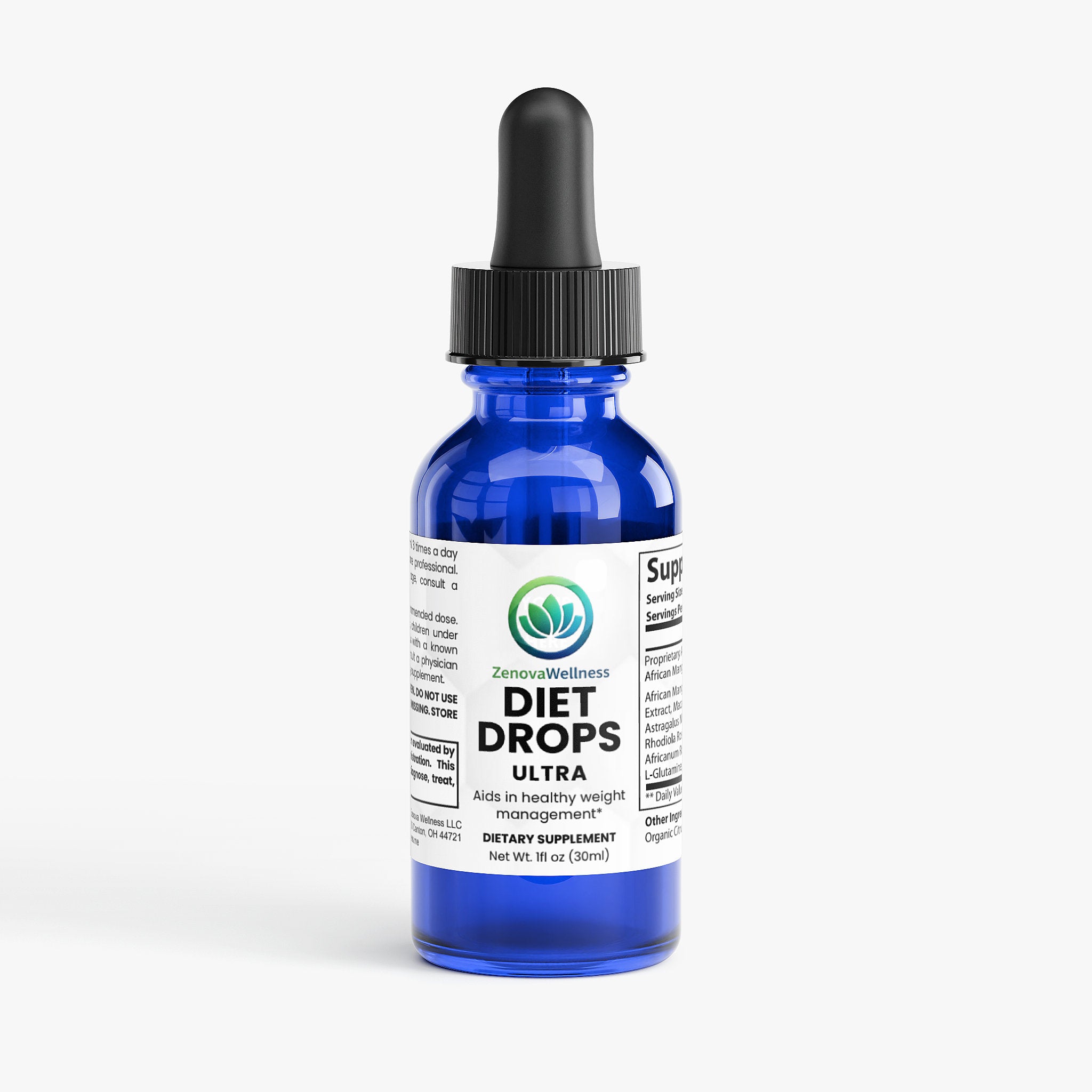 Zenova Wellness Diet Drops Ultra 1 oz