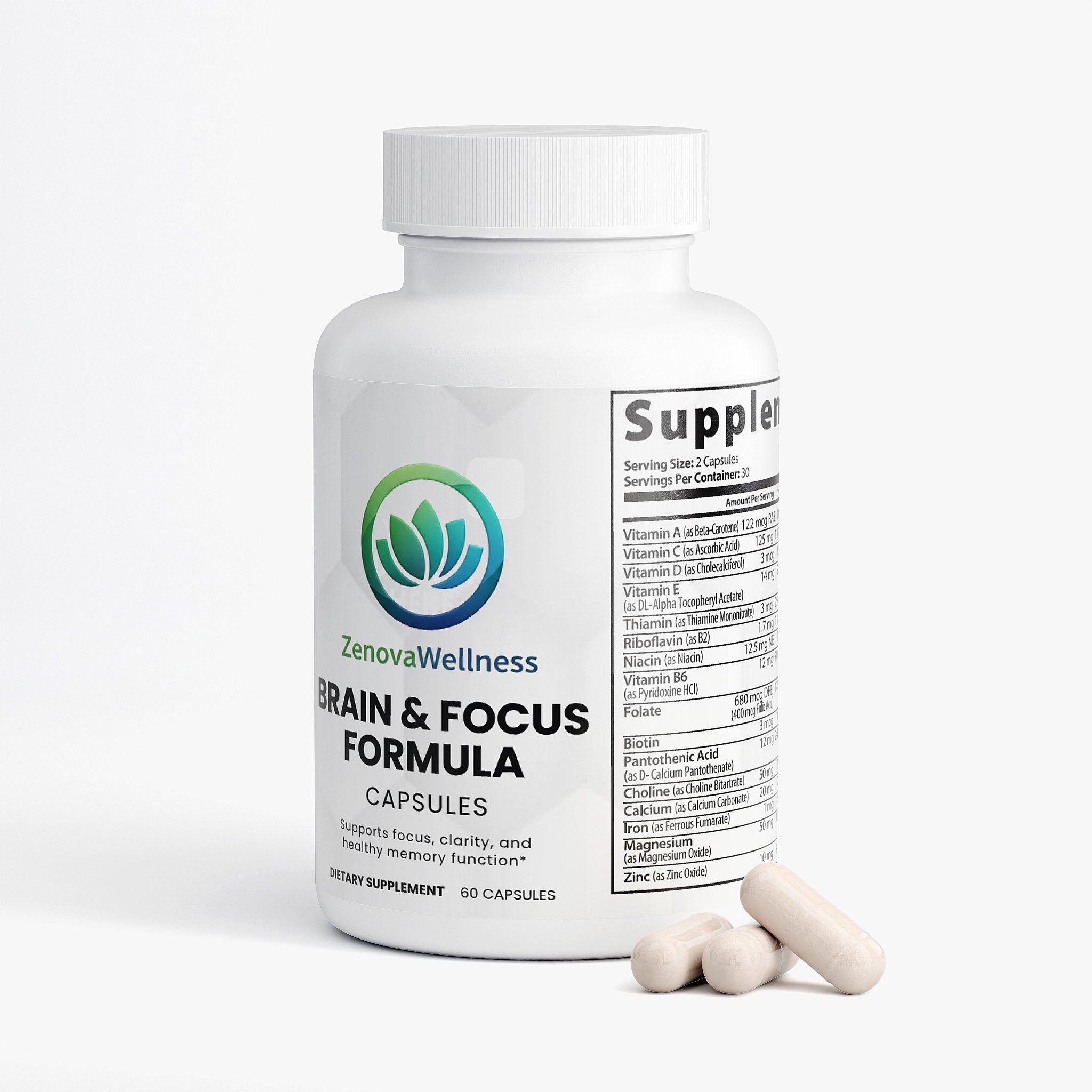 Zenova Wellness Brain & Focus Formula
