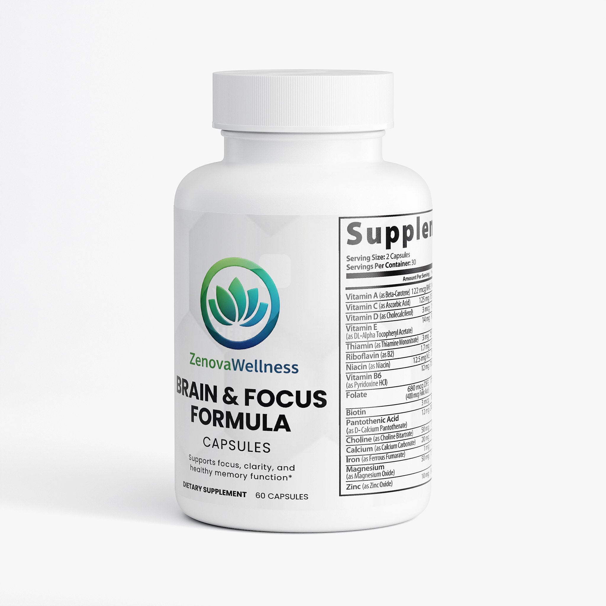 Zenova Wellness Brain & Focus Formula
