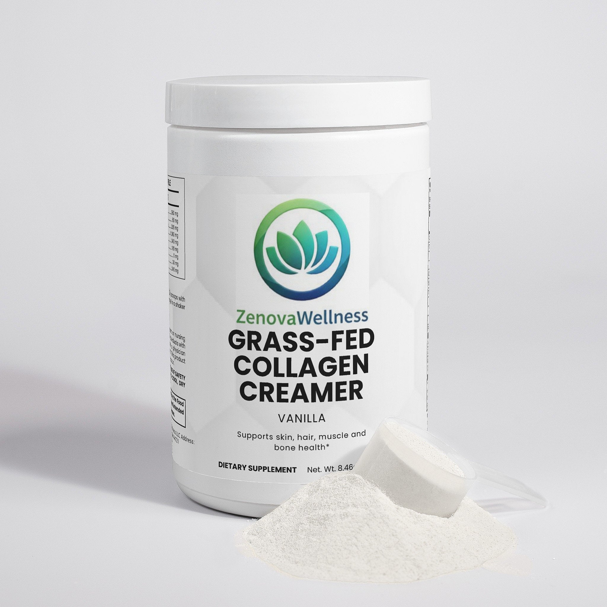 Zenova Wellness Grass-Fed Collagen Creamer (Vanilla)