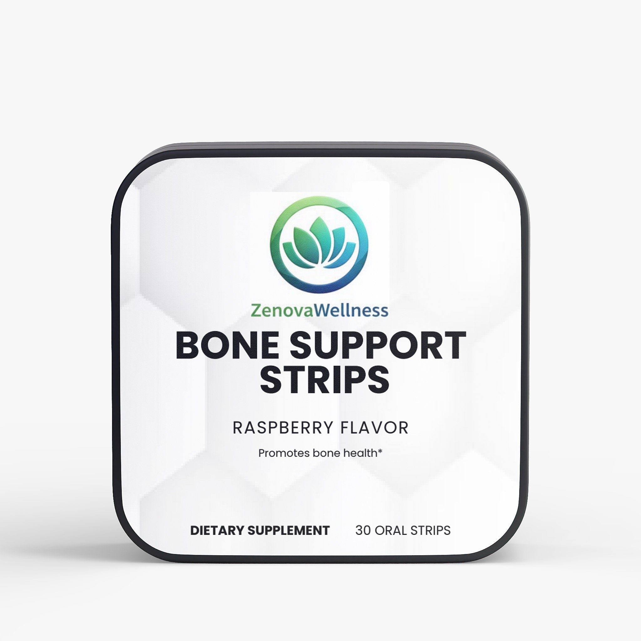 Zenova Wellness Bone Support Strips — Raspberry Oral Strip with D3 + K2