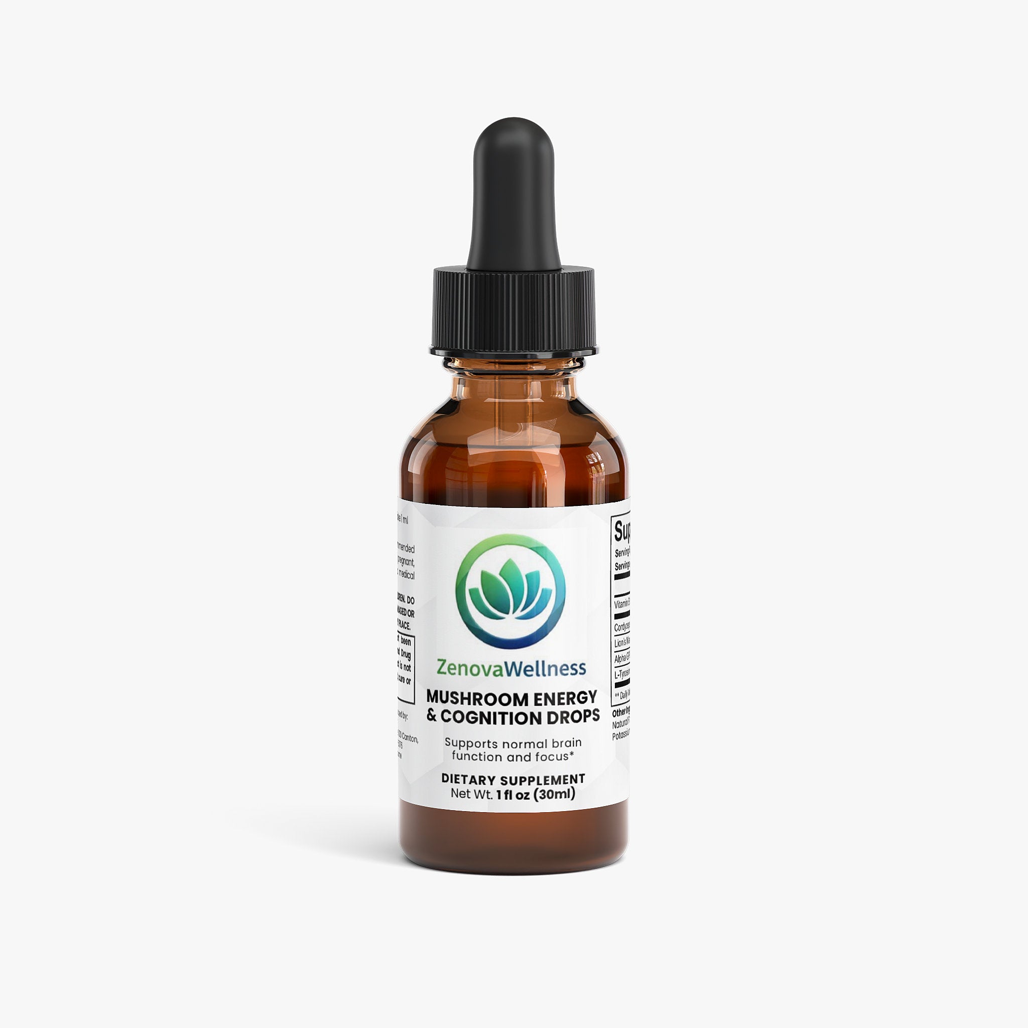 Zenova Wellness Mushroom Energy & Cognition Drops