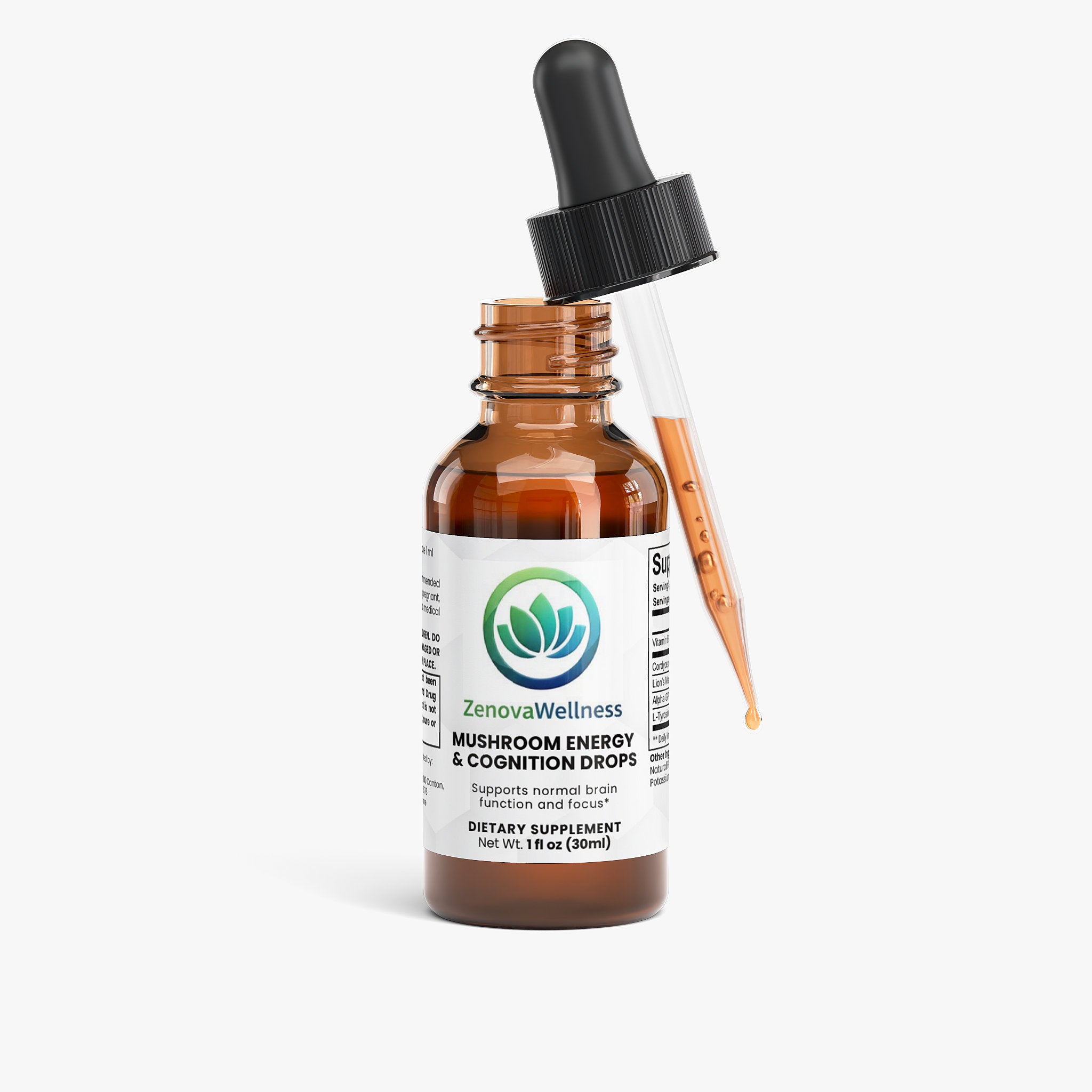 Zenova Wellness Mushroom Energy & Cognition Drops