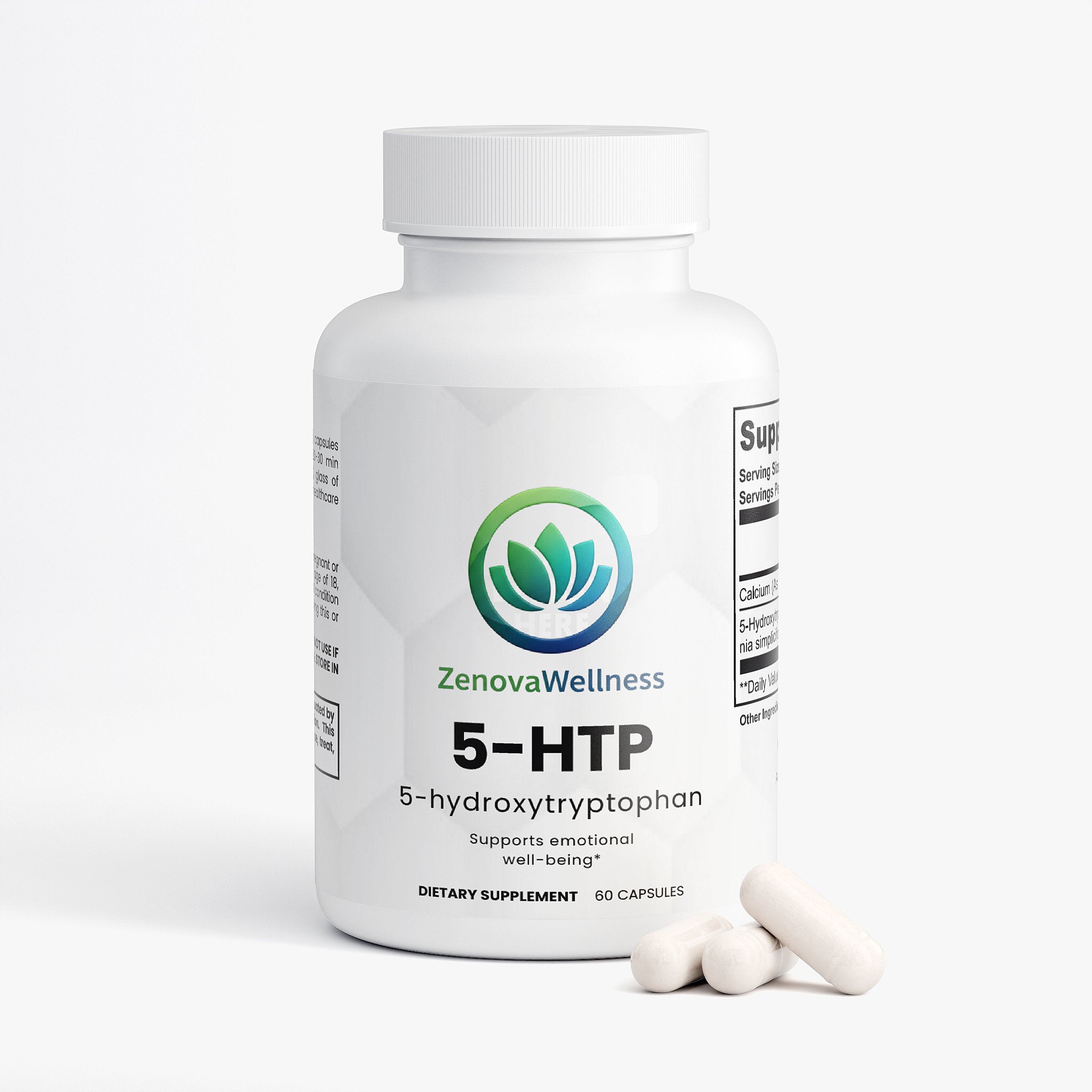 Zenova Wellness 5-HTP Capsules – From Griffonia Seed Extract