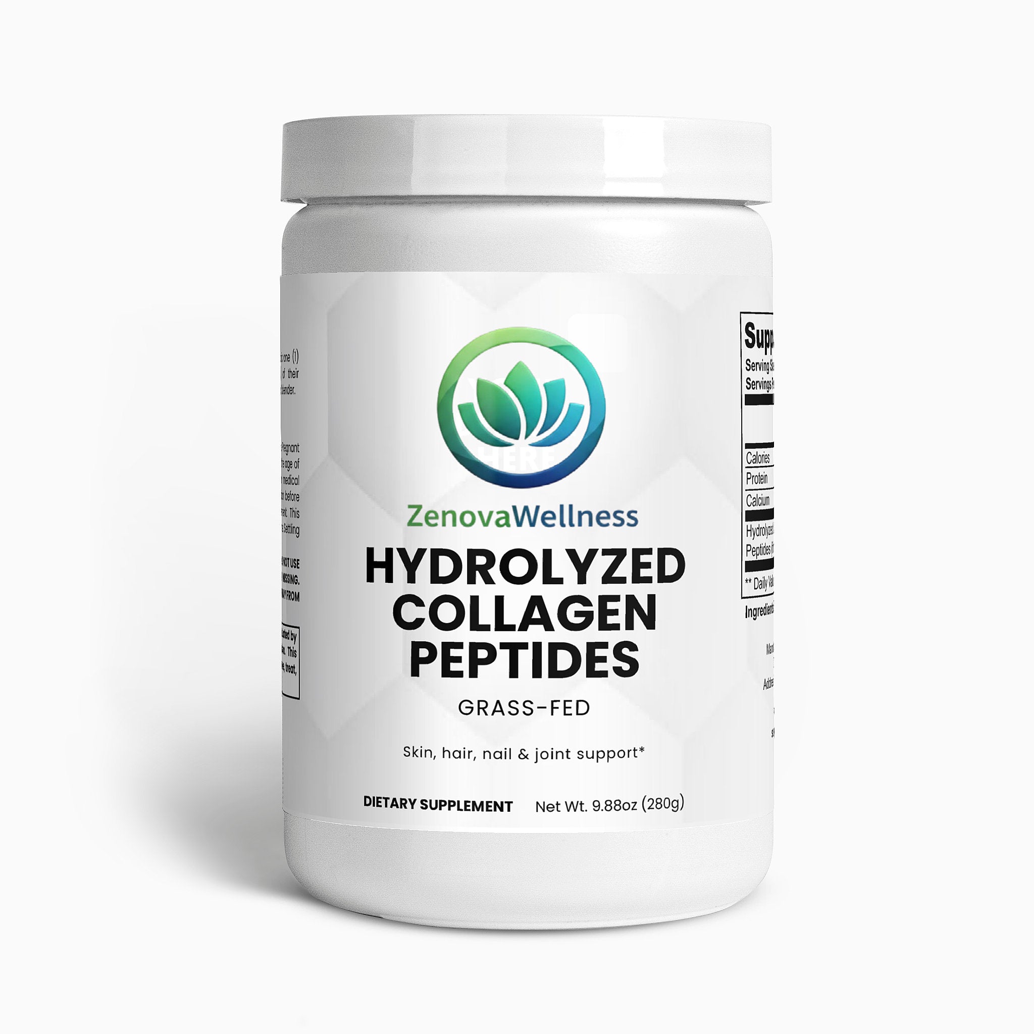 Zenova Wellness Grass-Fed Hydrolyzed Collagen Peptides