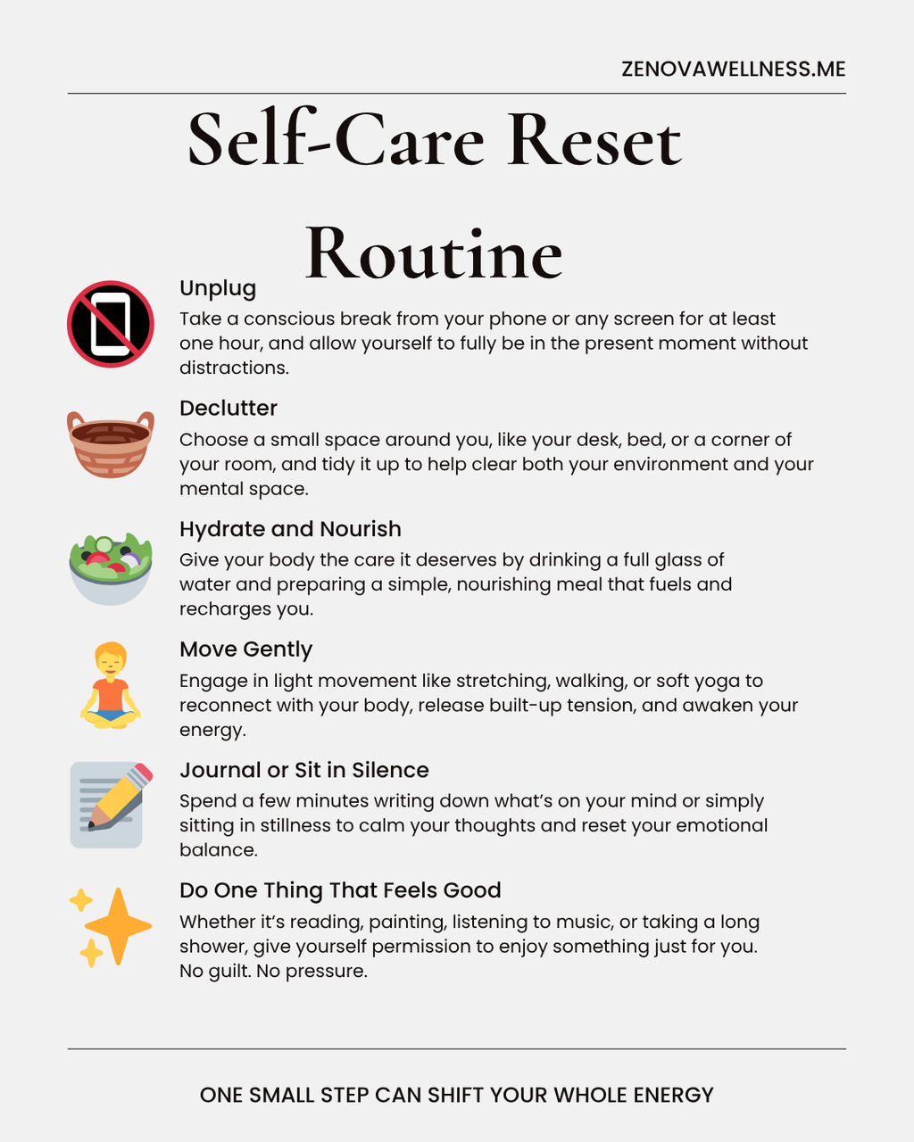 Zenova Wellness 7-Day Rest & Recovery Guide
