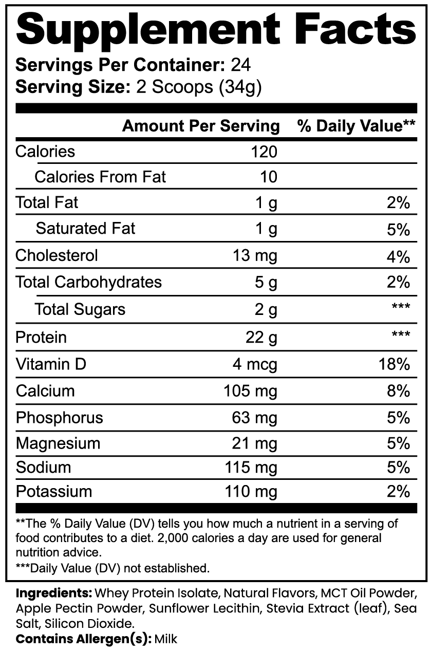 Zenova Wellness Advanced 100% Whey Protein Isolate — Vanilla