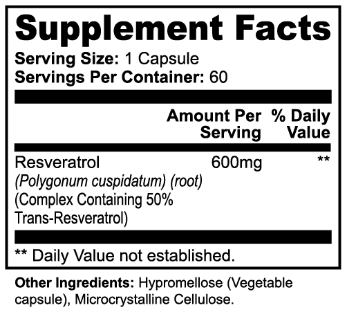 Zenova Wellness Resveratrol 50% 600mg