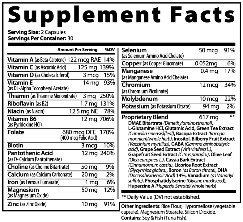 Zenova Wellness Brain & Focus Formula