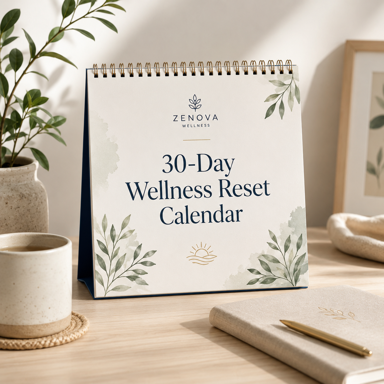 Zenova Wellness 30-Day Wellness Reset Calendar