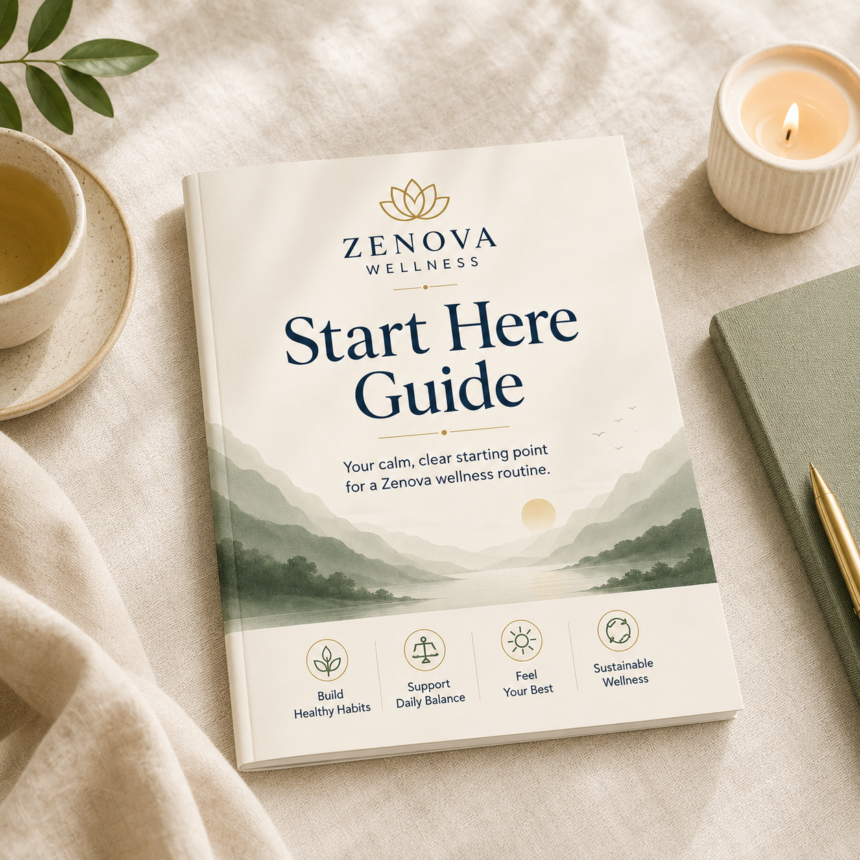 Zenova Wellness Start Here Welcome Kit