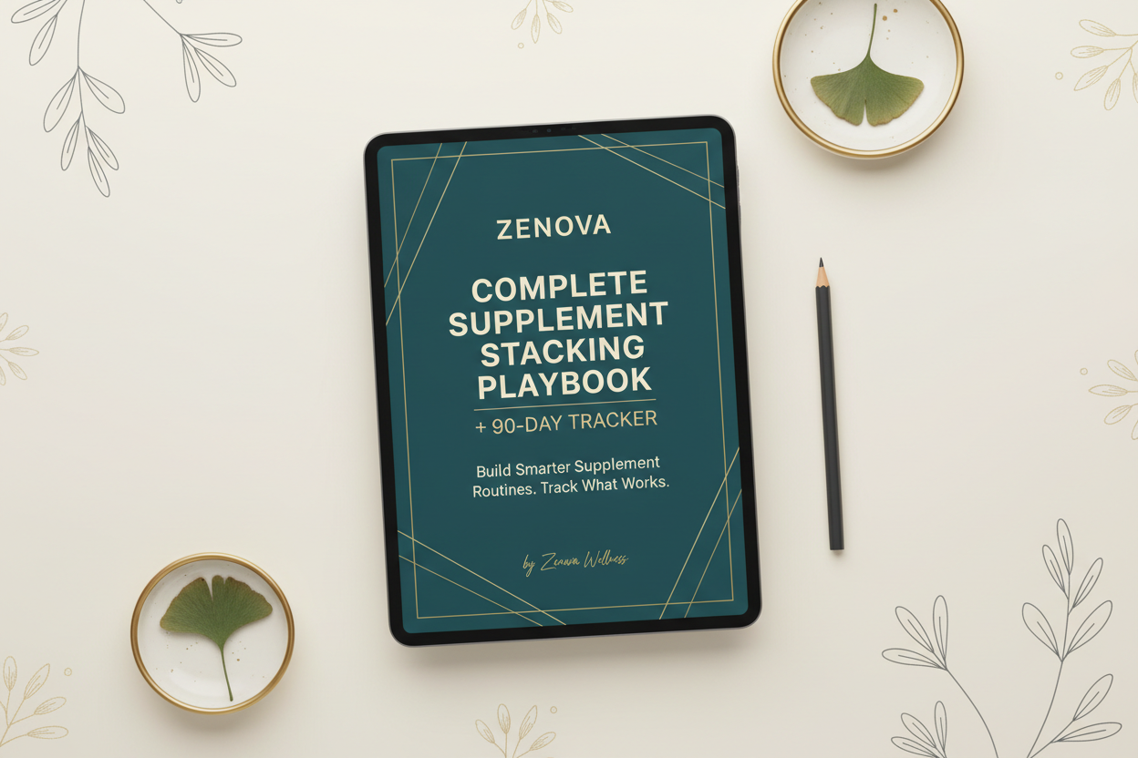 Zenova Complete Supplement Stacking Playbook + 90-Day Tracker — Build Smarter Supplement Routines