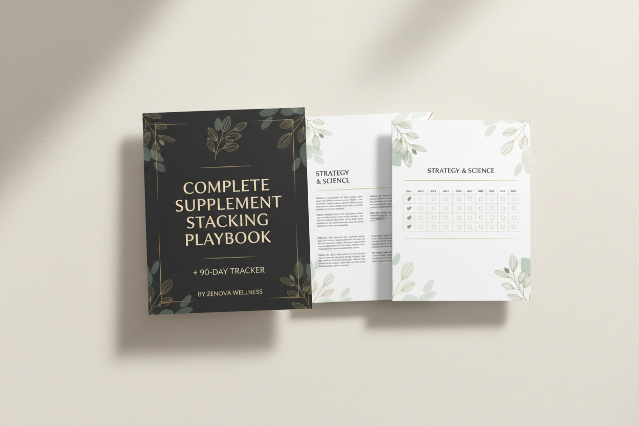 Zenova Complete Supplement Stacking Playbook + 90-Day Tracker