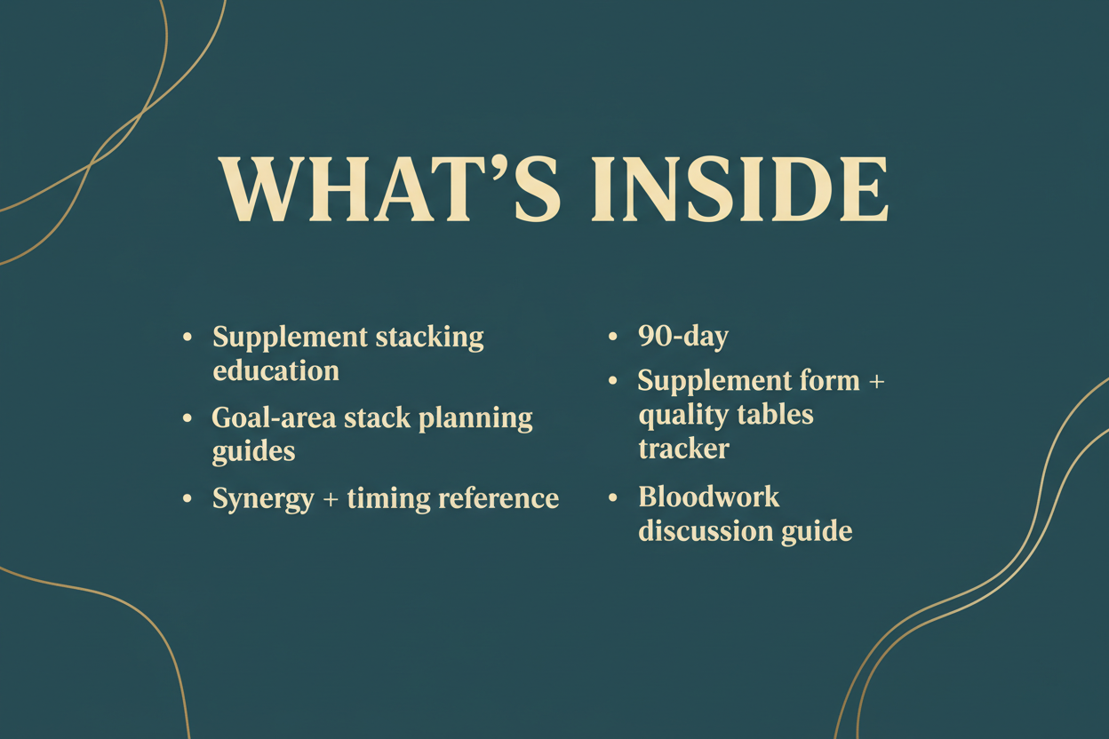What's Inside the Zenova Supplement Stacking Playbook
