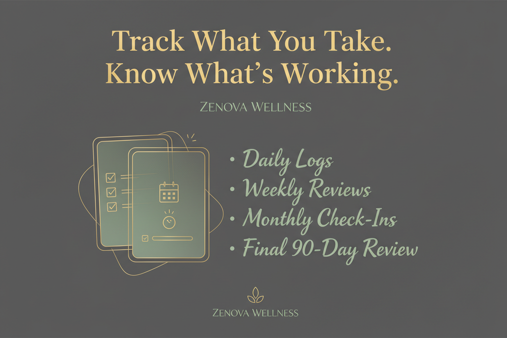 Zenova Complete Supplement Stacking Playbook + 90-Day Tracker