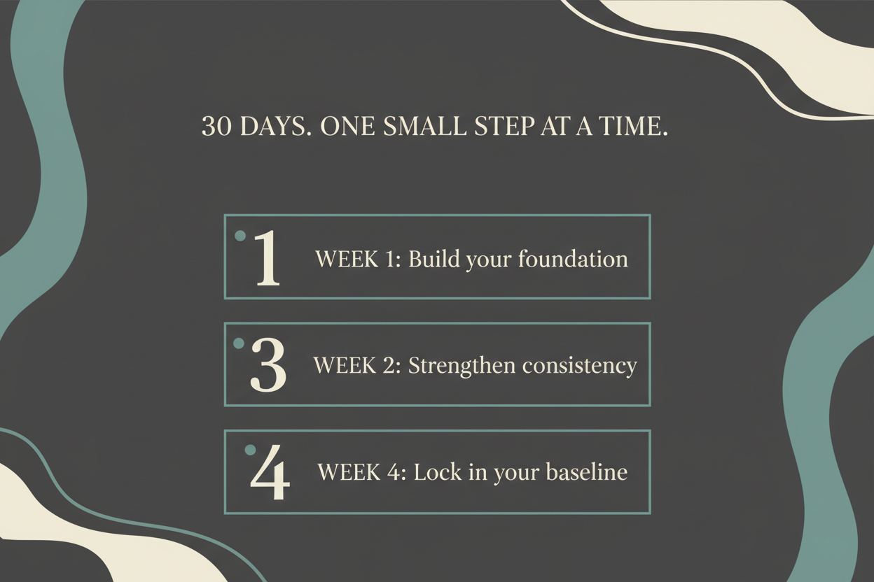 30 Days. One Small Step at a Time. — Zenova Wellness Challenge