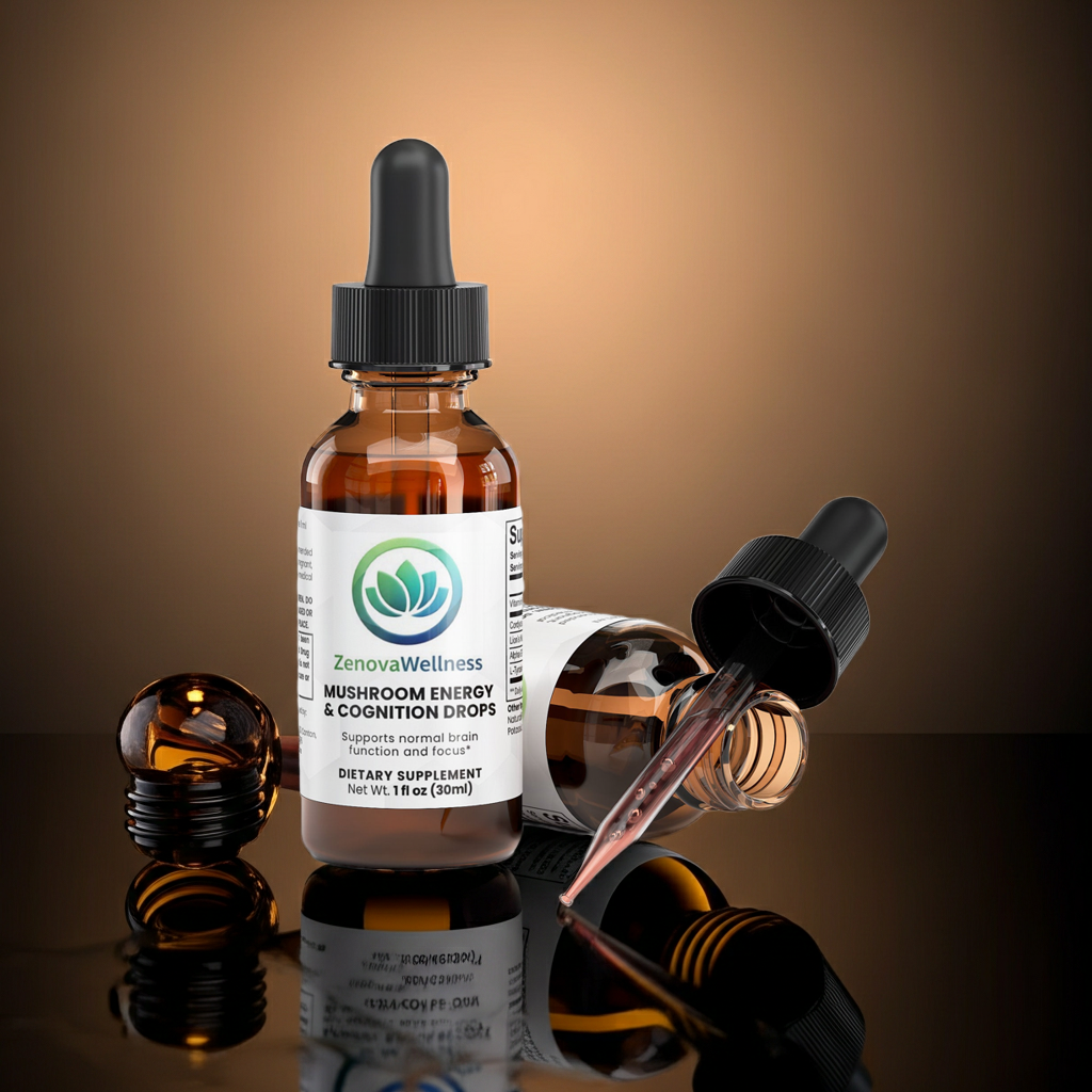 Zenova Wellness Mushroom Energy & Cognition Drops