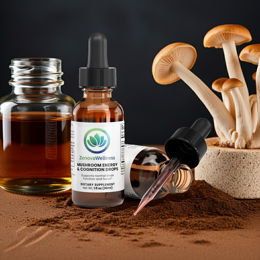 Zenova Wellness Mushroom Energy & Cognition Drops