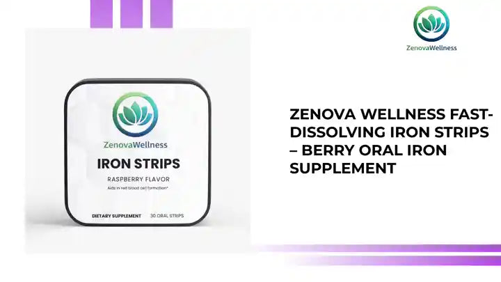 Zenova Wellness Fast-Dissolving Iron Strips &ndash; Berry Oral Iron Supplement by@Outfy